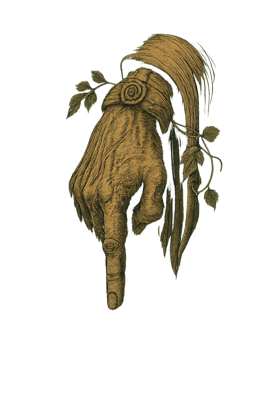 Scroll indicator hand